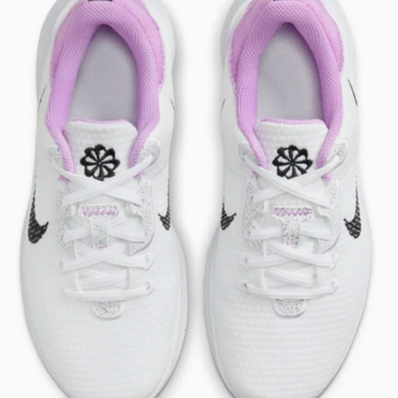 Women's Nike Flex Experience RN11 Size 7 in White/Black/Fuchsia - Picture 3 of 6